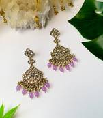Traditional Kundan Pearl Chandbali Earrings For Women And Girls 