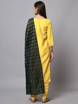  women cotton blend, cotton silk kurti pant set 2