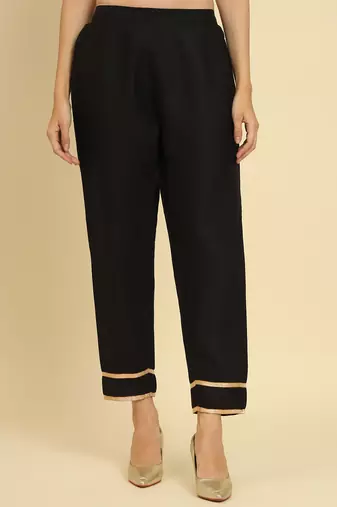  women cotton blend, cotton silk kurti pant set
