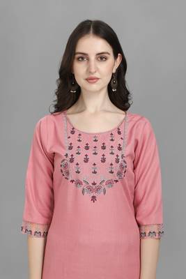  women cotton blend kurta pant dupatta set 3