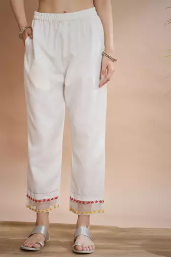  women cotton blend kurta pant dupatta set