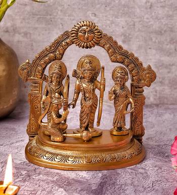 The Advitya Shri Ram Darbar  With Surya Prabhavali  Statue Idol Murti 1