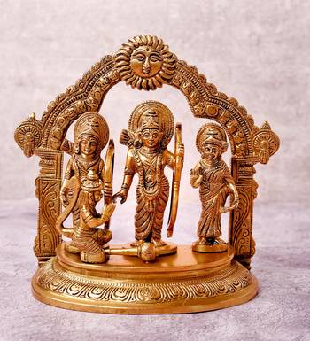 The Advitya Shri Ram Darbar  With Surya Prabhavali  Statue Idol Murti 2
