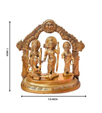 The Advitya Shri Ram Darbar  With Surya Prabhavali  Statue Idol Murti 5