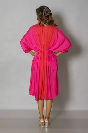 Pink kaftan dress