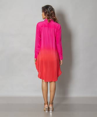 Pink shirt dress 3
