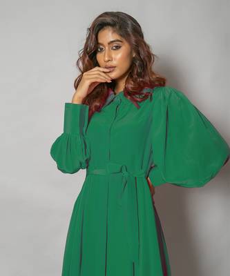 Green midi dress 4