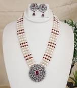 Natural fresh water pearls necklace set from hyderabad