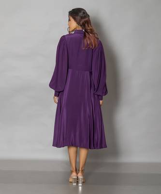 Purple midi dress 3