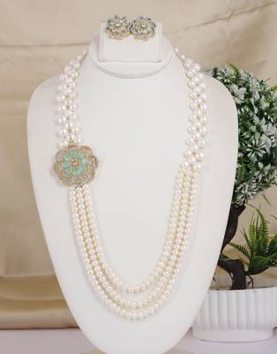 Natural fresh water pearls necklace set from hyderabad 1