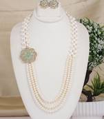 Natural fresh water pearls necklace set from hyderabad