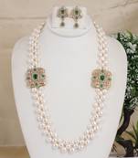 Natural fresh water pearls necklace set from hyderabad