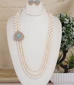 Natural fresh water pearls necklace set from hyderabad