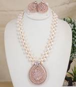 Natural fresh water pearls necklace set from hyderabad