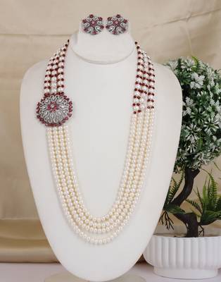 Natural fresh water pearls necklace set from hyderabad 1