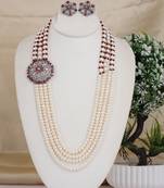 Natural fresh water pearls necklace set from hyderabad