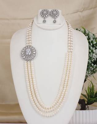 Natural fresh water pearls necklace set from hyderabad 1