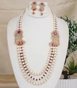 Natural fresh water pearls necklace set from hyderabad