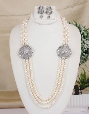 Natural fresh water pearls necklace set from hyderabad 1