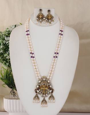 Natural fresh water pearls necklace set from hyderabad 1