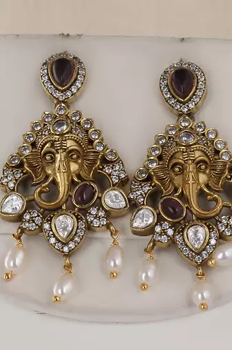 Natural fresh water pearls necklace set from hyderabad