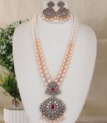 Natural fresh water pearls necklace set from hyderabad