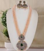 Natural fresh water pearls necklace set from hyderabad