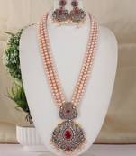 Natural fresh water pearls necklace set from hyderabad