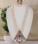 Natural fresh water pearls necklace set from hyderabad