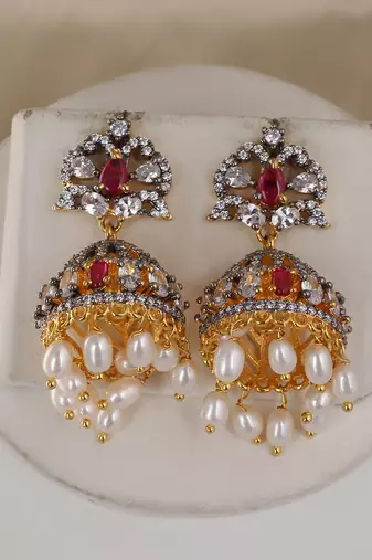 Natural fresh water pearls necklace set from hyderabad