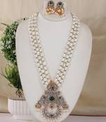 Natural fresh water pearls necklace set from hyderabad