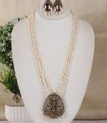 Natural fresh water pearls necklace set from hyderabad