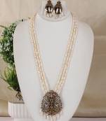 Natural fresh water pearls necklace set from hyderabad