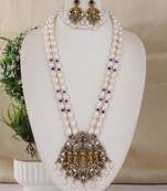 Natural fresh water pearls necklace set from hyderabad