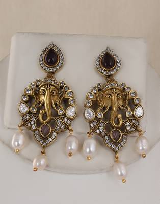 Natural fresh water pearls necklace set from hyderabad 2