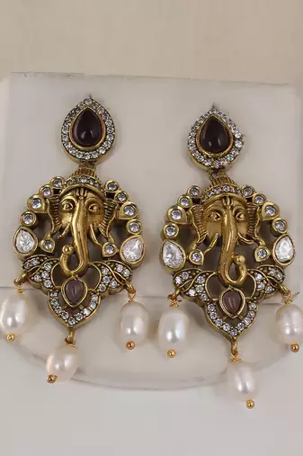 Natural fresh water pearls necklace set from hyderabad