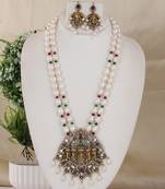 Natural fresh water pearls necklace set from hyderabad