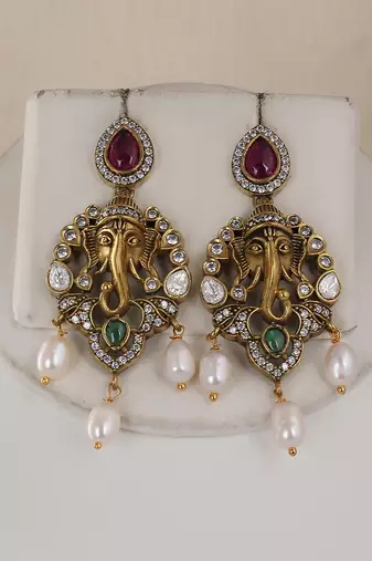 Natural fresh water pearls necklace set from hyderabad