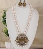 Natural fresh water pearls necklace set from hyderabad