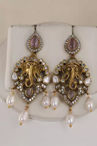 Natural fresh water pearls necklace set from hyderabad