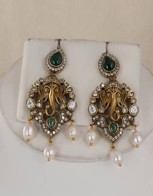 Natural fresh water pearls necklace set from hyderabad 2