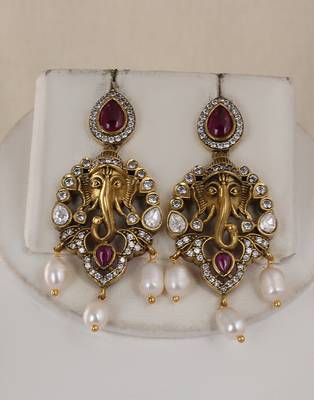Natural fresh water pearls necklace set from hyderabad 2