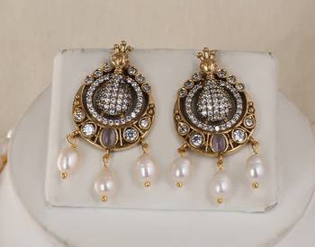 Natural fresh water pearls necklace set from hyderabad 2
