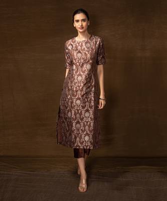 Brown kurta set 2