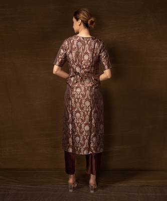 Brown kurta set 3