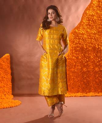Yellow kurta set 2