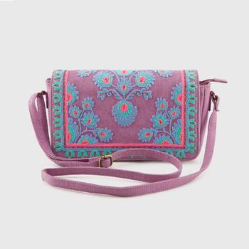 Yasmine Sling Bag Purple 1