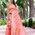 Orange Cotton Jamdani Sarees With Blouse