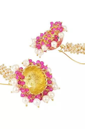 Traditional Meenakari Handcrafted Pearl Jhumki Earrings For Women & Girls (E3130Q)