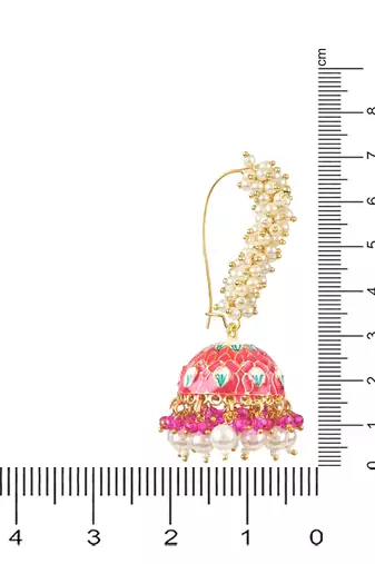 Traditional Meenakari Handcrafted Pearl Jhumki Earrings For Women & Girls (E3130Q)